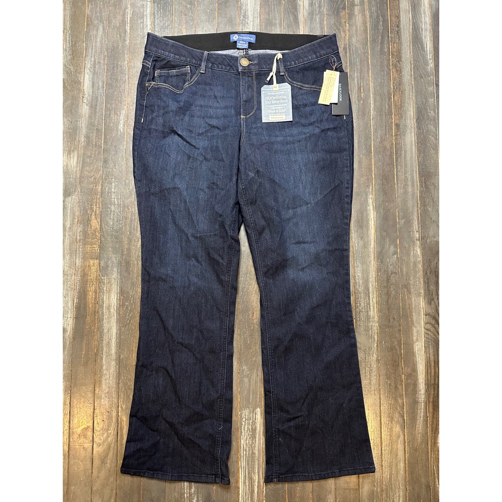 Democracy Ab Solution Itty Bitty Boot Jeans Dark Wash
